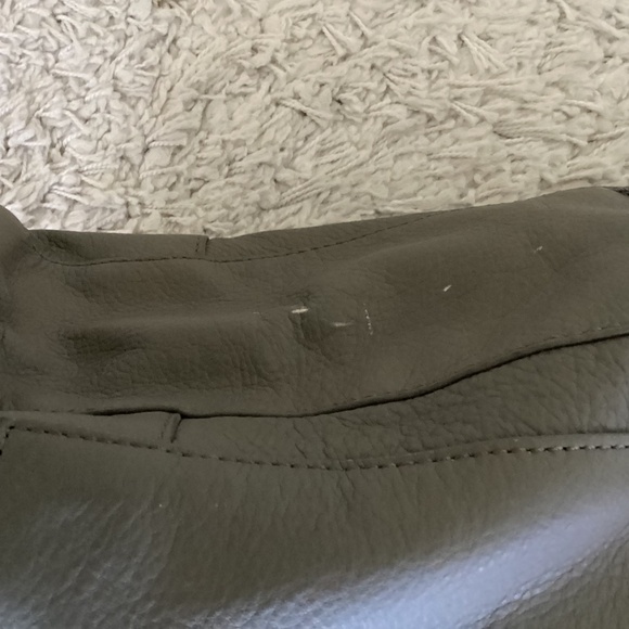JCrew Leather Tote Gray - Picture 4 of 5